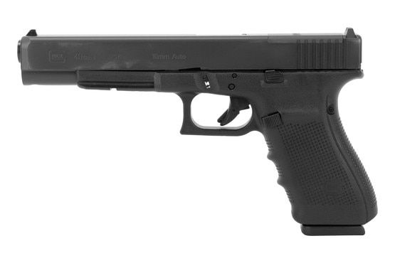 Glock 40 Gen 4 MOS US-Made 10mm pistol, black.